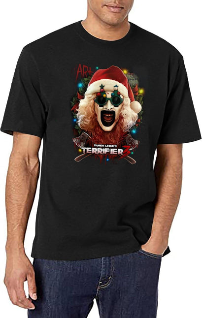 Terrifier 3 Yuletide Terror Black T-Shirt - Black