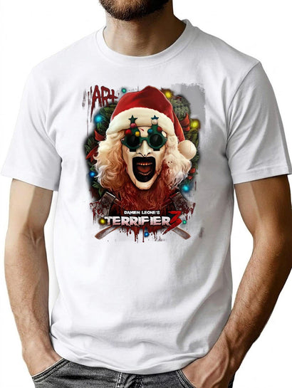 Terrifier 3 Yuletide Terror Premium Heavyweight Cotton T-Shirt - Black