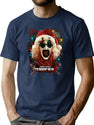 Terrifier 3 Yuletide Terror Premium Heavyweight Cotton T-Shirt - Navy