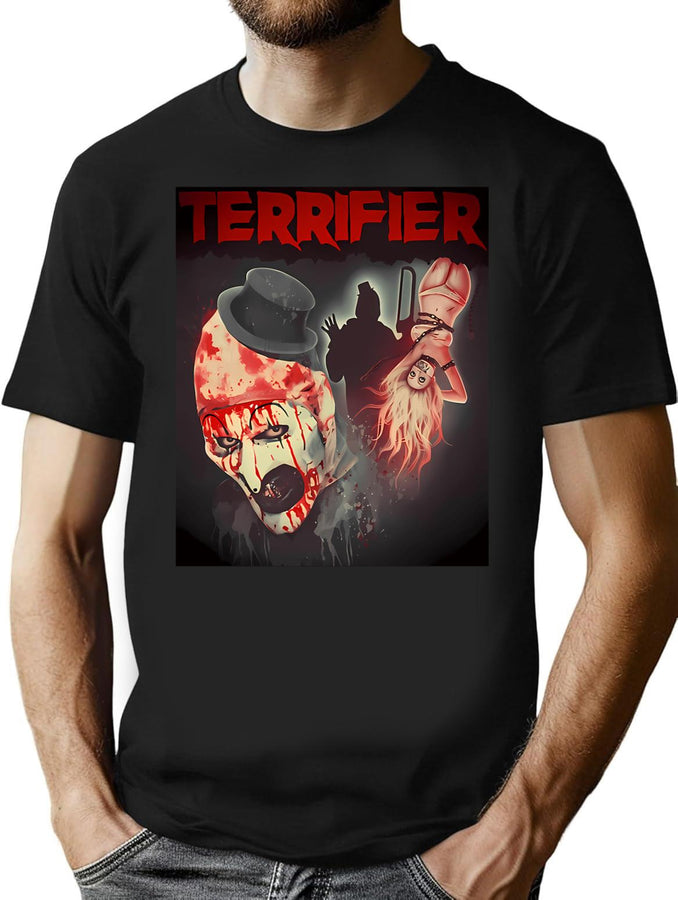 Terrifier 3 (7) T-Shirt for Men & Women, T-Shirts Graphic Tee - Black