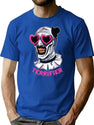 Terrifier Art The Clown Heart Glasses T-Shirt for Men & Women, T-Shirts Graphic Tee - Blue