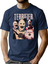 Terrifier Art The Clown Team-Up T-Shirt for Men & Women, T-Shirts Graphic Tee - Navy