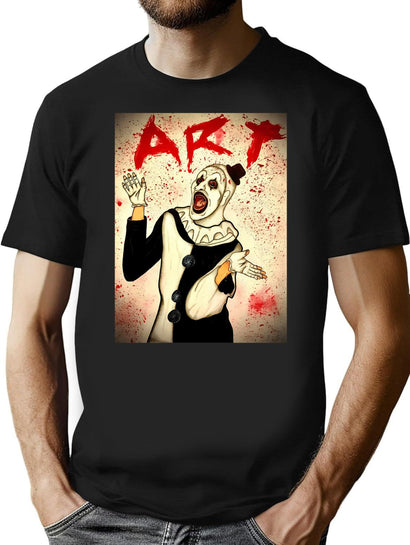 Terrifier Art The Clown Terrifier 2 Terrifier T-Shirt for Men & Women, T-Shirts Graphic Tee - Black