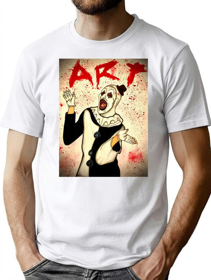 Terrifier Art The Clown Terrifier 2 Terrifier T-Shirt for Men & Women, T-Shirts Graphic Tee - Black