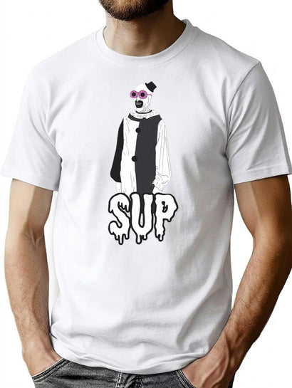 Terrifier Art The Clown (4) T-Shirt for Men & Women, T-Shirts Graphic Tee - Black