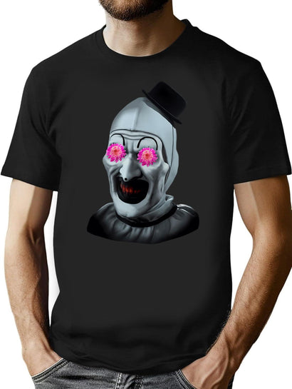 Terrifier Art The Clown (5) T-Shirt for Men & Women, T-Shirts Graphic Tee - Black