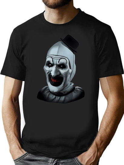 Terrifier Art (2) T-Shirt for Men & Women, T-Shirts Graphic Tee - Black