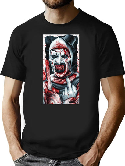 Terrifier Art T-Shirt for Men & Women, T-Shirts Graphic Tee - Black