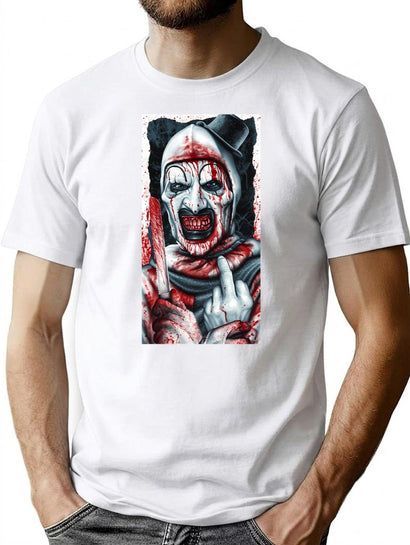 Terrifier Art T-Shirt for Men & Women, T-Shirts Graphic Tee - Black