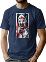 Terrifier Art T-Shirt for Men & Women, T-Shirts Graphic Tee - Navy