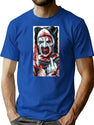 Terrifier Art T-Shirt for Men & Women, T-Shirts Graphic Tee - Blue