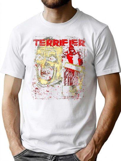 Terrifier Chilling Clown Horror Flick T-Shirt for Men & Women, T-Shirts Graphic Tee - Black