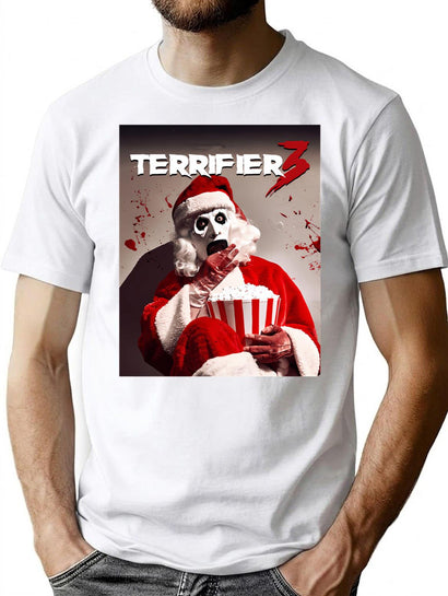 Terrifier Christmas Santa Terrifier 3 T-Shirt for Men & Women, T-Shirts Graphic Tee - Black