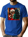 Terrifier Christmas Terrifier 3 Art The Clown T-Shirt for Men & Women, T-Shirts Graphic Tee - Blue