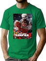 Terrifier Christmas Terrifier 3 Art T-Shirt for Men & Women, T-Shirts Graphic Tee - Green