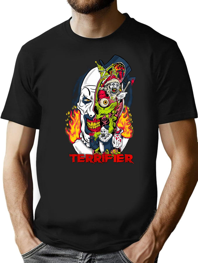 Terrifier Christmas (3) T-Shirt for Men & Women, T-Shirts Graphic Tee - Black