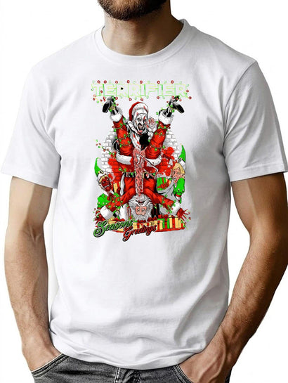 Terrifier Christmas T-Shirt for Men & Women, T-Shirts Graphic Tee - Black