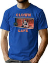 Terrifier Clown Cafe Essential T-Shirt for Men & Women, T-Shirts Graphic Tee - Blue