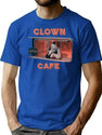 Terrifier Clown Cafe T-Shirt for Men & Women, T-Shirts Graphic Tee - Blue