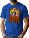 Terrifier Clown Circus Fall Vibes T-Shirt for Men & Women, T-Shirts Graphic Tee - Blue