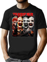 Terrifier Clown Faces T-Shirt for Men & Women, T-Shirts Graphic Tee - Black