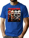 Terrifier Clown Faces T-Shirt for Men & Women, T-Shirts Graphic Tee - Blue