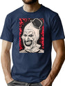 Terrifier Clown (3) T-Shirt for Men & Women, T-Shirts Graphic Tee - Navy
