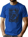 Terrifier Cover Clown Horror Movie Art The Clown Halloween Movie T-Shirt for Men & Women, T-Shirts Graphic Tee - Blue