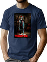 Terrifier Girl Posted T-Shirt for Men & Women, T-Shirts Graphic Tee - Navy