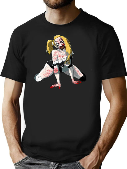 Terrifier Girl T-Shirt for Men & Women, T-Shirts Graphic Tee - Black