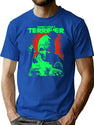 Terrifier Glowing Eyes Art T-Shirt for Men & Women, T-Shirts Graphic Tee - Blue