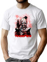 Terrifier Horror Art The Clown T-Shirt for Men & Women, T-Shirts Graphic Tee - White