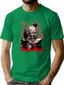 Terrifier Horror Art The Clown T-Shirt for Men & Women, T-Shirts Graphic Tee - Green