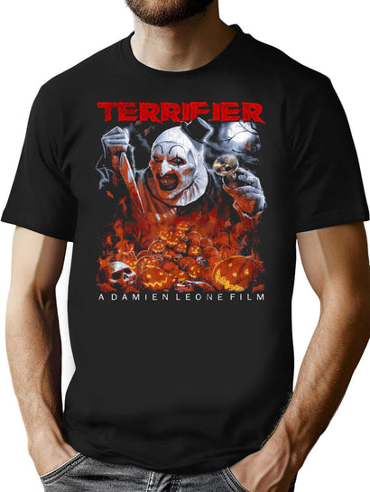 Terrifier Horror Cult T-Shirt for Men & Women, T-Shirts Graphic Tee - Black