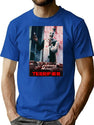 Terrifier Horror Movie Art (2) T-Shirt for Men & Women, T-Shirts Graphic Tee - Blue