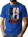 Terrifier Horror Movie Art T-Shirt for Men & Women, T-Shirts Graphic Tee - Blue