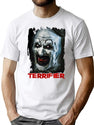 Terrifier Horror Movie Halloween T-Shirt for Men & Women, T-Shirts Graphic Tee - White