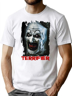 Terrifier Horror Movie Halloween T-Shirt for Men & Women, T-Shirts Graphic Tee - Black