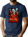 Terrifier Horror Poster T-Shirt for Men & Women, T-Shirts Graphic Tee - Navy