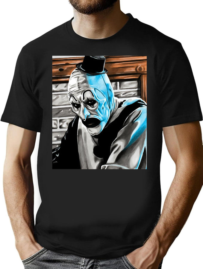 Terrifier Horror T-Shirt for Men & Women, T-Shirts Graphic Tee - Black