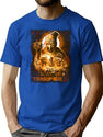 Terrifier Horror'S Terrifying Delight T-Shirt for Men & Women, T-Shirts Graphic Tee - Blue