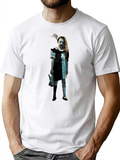 Terrifier Little Pale Girl T-Shirt for Men & Women, T-Shirts Graphic Tee - Black
