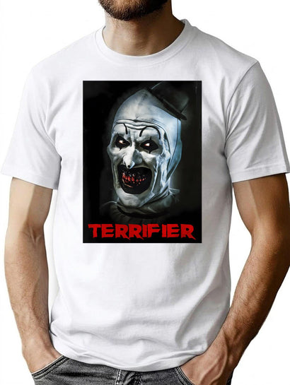 Terrifier Medium Horror T-Shirt for Men & Women, T-Shirts Graphic Tee - Black