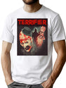 Terrifier Movie Horror Art The Clown Poster Art T-Shirt for Men & Women, T-Shirts Graphic Tee - White