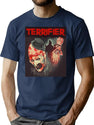 Terrifier Movie Horror Art The Clown Poster Art T-Shirt for Men & Women, T-Shirts Graphic Tee - Navy