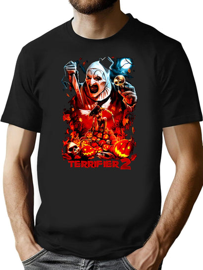 Terrifier Movie (2) T-Shirt for Men & Women, T-Shirts Graphic Tee - Black