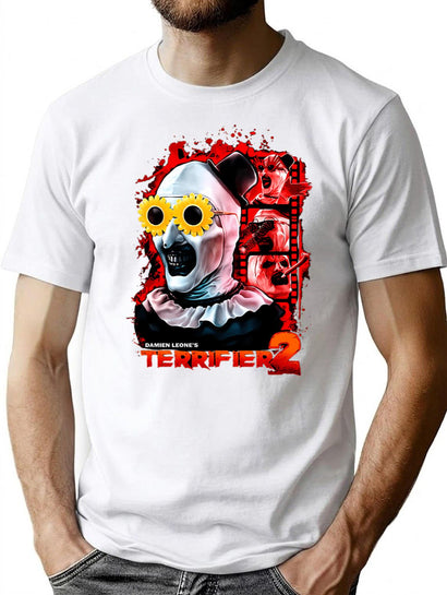 Terrifier Movie (3) T-Shirt for Men & Women, T-Shirts Graphic Tee - Black