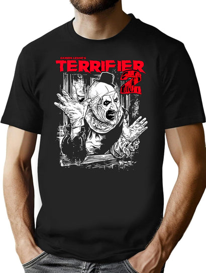 Terrifier Movie (4) T-Shirt for Men & Women, T-Shirts Graphic Tee - Black