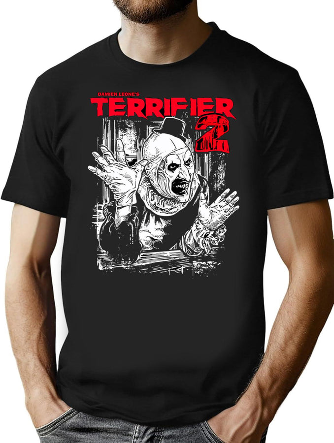 Terrifier Movie (4) T-Shirt for Men & Women, T-Shirts Graphic Tee - Black
