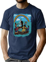 Terrifier Playground T-Shirt for Men & Women, T-Shirts Graphic Tee - Navy